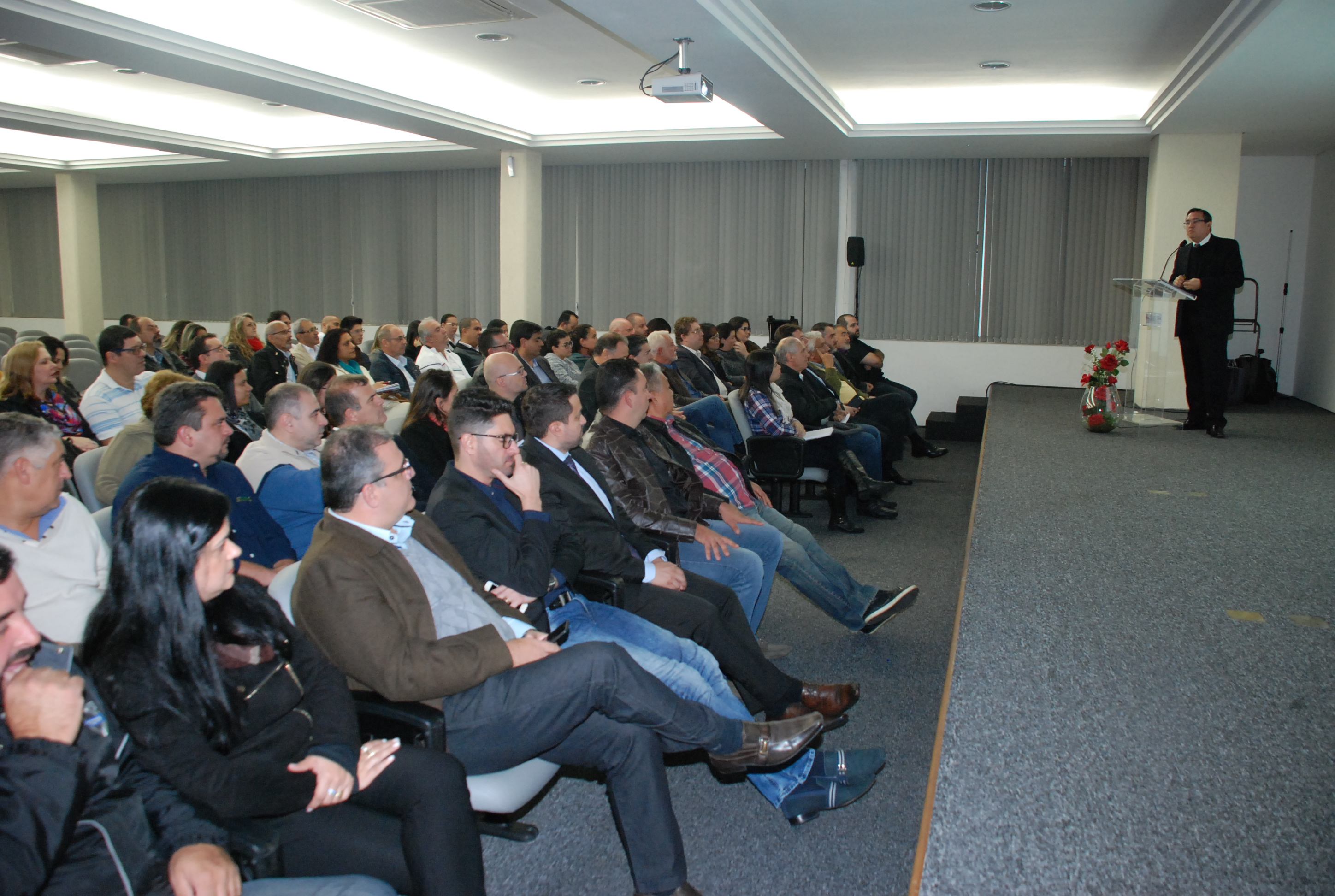 Empresários e executivos do SETRANS na palestra do ABC Empresarial