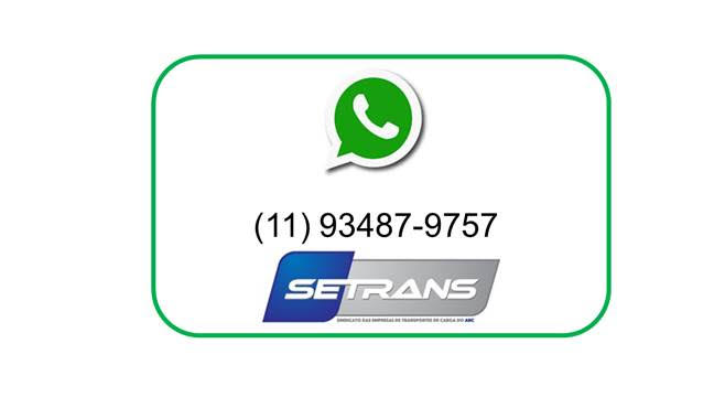 Quer ficar atualizado com as principais notícias do segmento? Inscreva-se no grupo de whatsapp do SETRANS