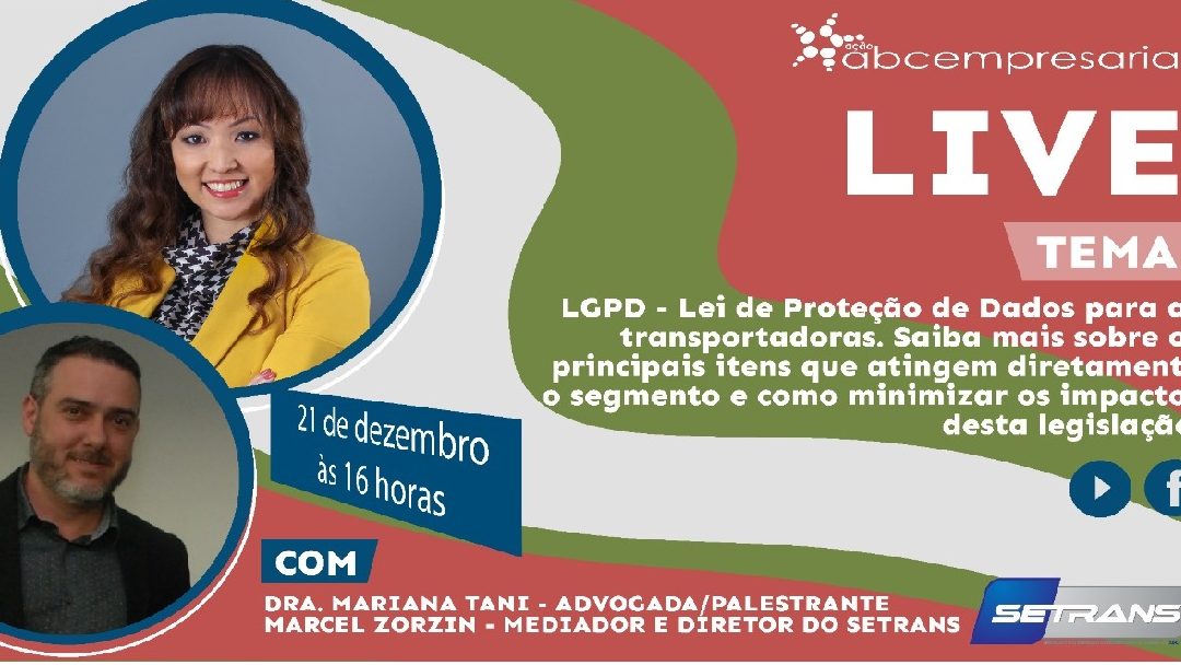 Adiada live sobre a Lei Geral de Proteção de Dados no TRC