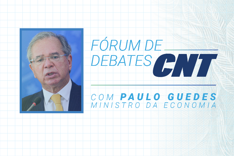 Fórum CNT de Debates recebe ministro da Economia, Paulo Guedes; inscrições estão abertas