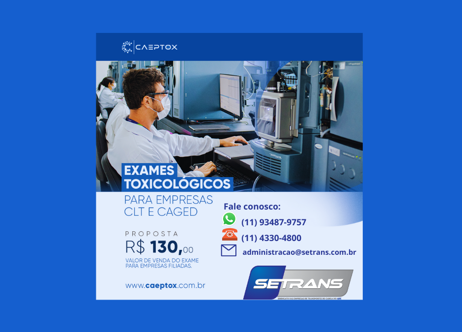 Evite multas por falta de renovação do exame toxicológico