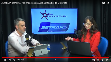 Palestra on-line do SETRANS aborda os impactos da ADI 5.322 na Lei do Motorista