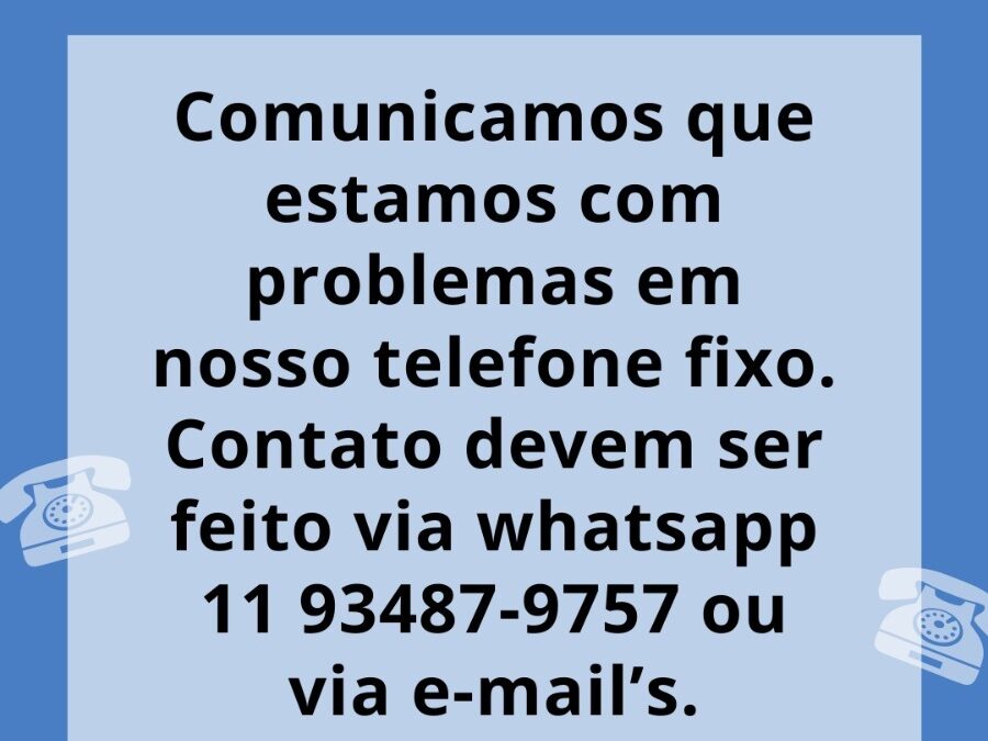 Atenção: SETRANS está com problemas na rede de telefonia fixa